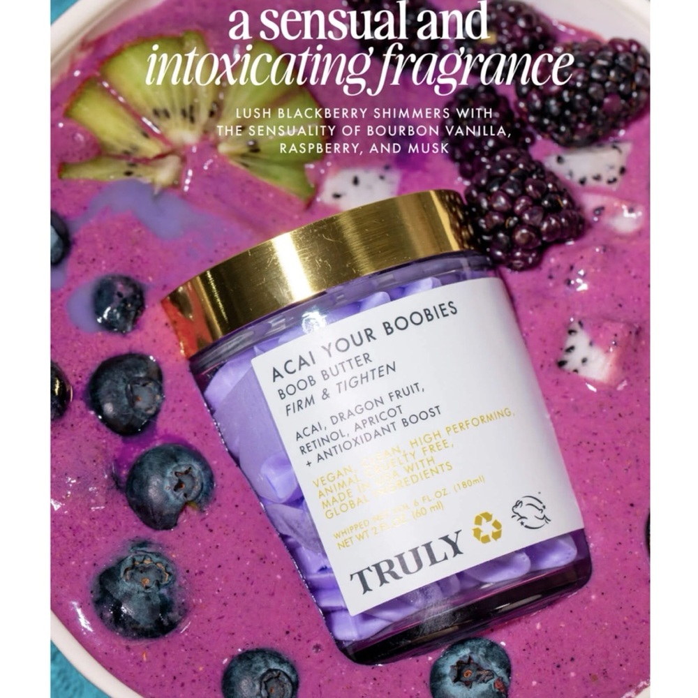 Truly Acai Your Boobies Boob Butter Polish - Purple 2 Fl Oz $42